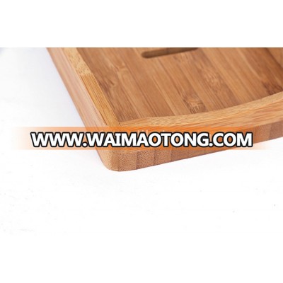 Eco-friendly custom square bamboo soap dish for wholesale