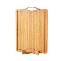 Simple Design Luxury Bamboo Fruit Cutting Board with Stand