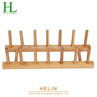 Bamboo dish rack eco-friendly plate rack