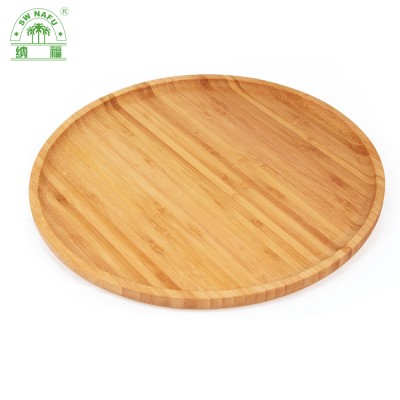 Custom round bamboo fruit candy bread tray for wholesale