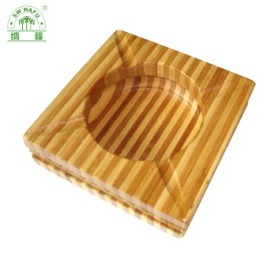 Top quality custom bamboo portable ashtray for wholesale