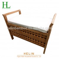 New design frame bamboo bench bamboo chair with mat garden sofa