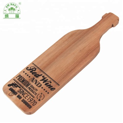 Promotional products quality wood chopping board with handle for pizza