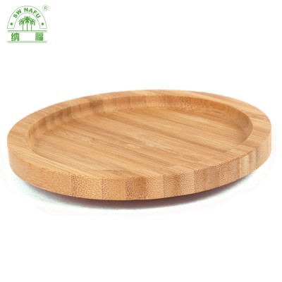 Modern round wholesale bamboo plate with Homex_BSCI